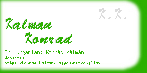 kalman konrad business card